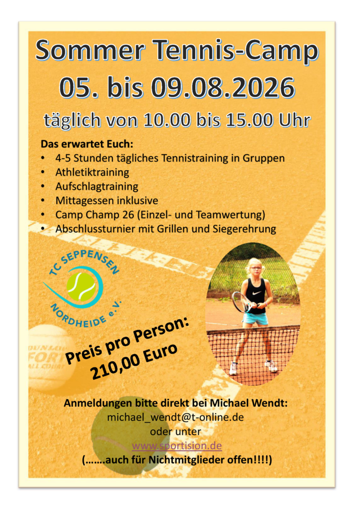 2. Sommer Camp 2026_Tennisclub Seppensen-Nordheide